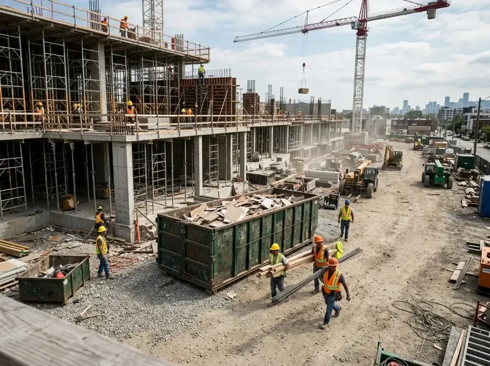 commercial-construction-site-w-002 — frequently asked questions, Low Cost Construction Dumpster Rental in Golden Valley, MN